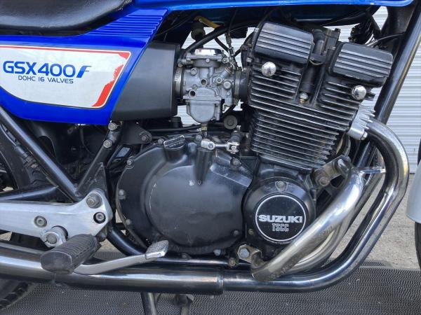 ランキング上位のプレゼント 28-8.GSX400F 程度良好!エンジン始動確認 SUZUKI GS40XF型 青白 パーツ