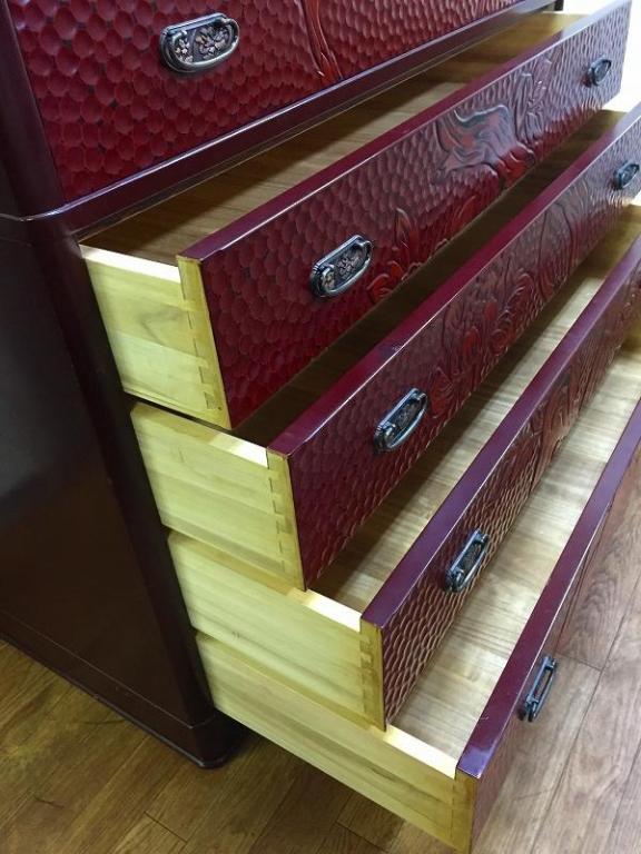 ミカエラ様専用 鎌倉彫の箪笥 佐藤恵仙 作品