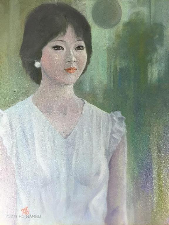 南部陽一郎 【若いひと】 油彩画 女性 美人画 F6号 | mirudake 南部陽一郎 【若いひと】 油彩画 女性 美人画 F6号 | mirudake