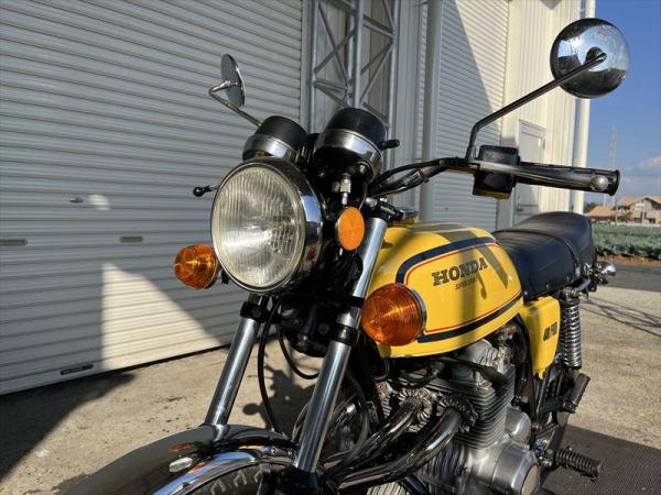 43-1.CB400F 408cc 黄 逆車 エンジン実働!吹け上がり良好!程度
