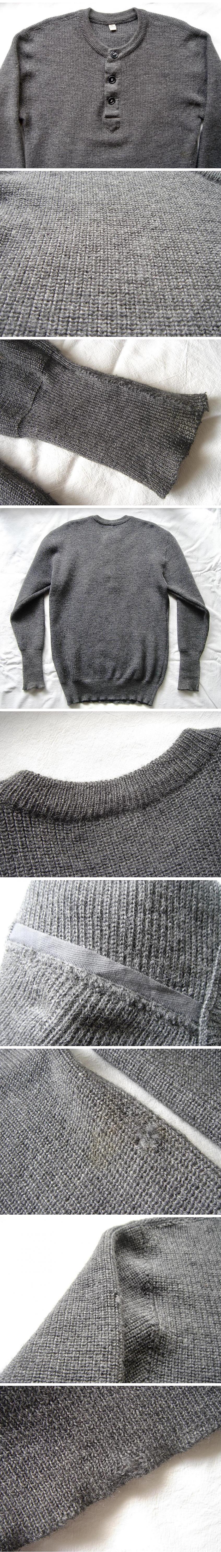 USニットヘンリーネックセーター