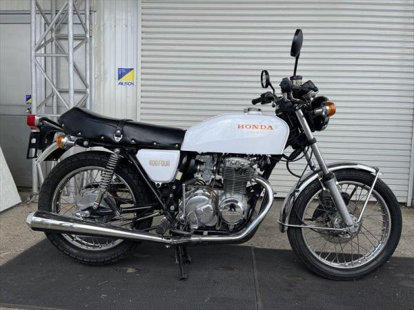 42-19.CB400F 408cc 白 エンジン実働!吹け上がり良好!程度良好