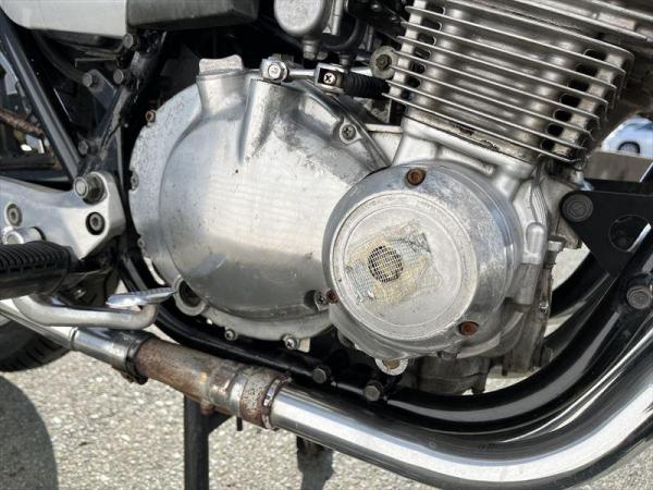 JE5-1222-5.逆車 SUZUKI GSX400F GS40XFD型 銀 エンジン実働