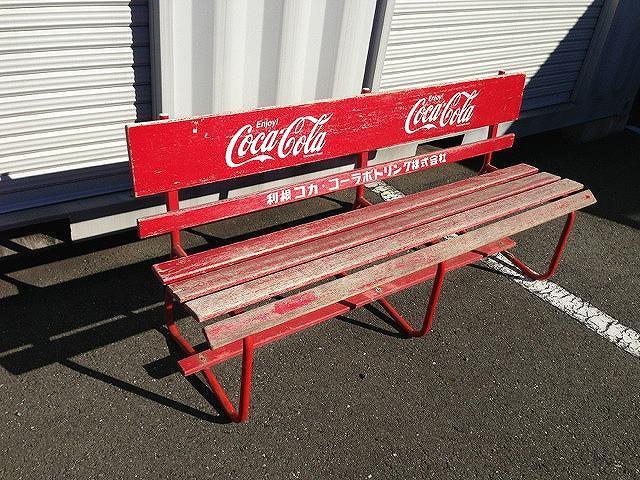 Yahoo!オークション -「コカコーラ木製ベンチ」(アンティーク