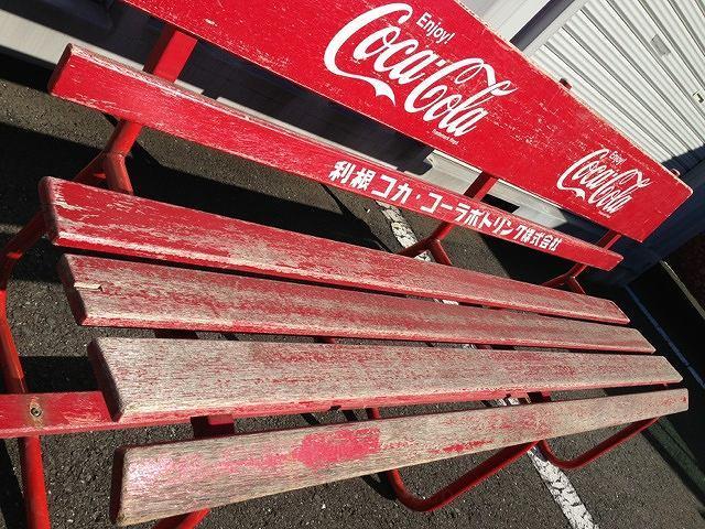 コカ・コーラ CocaCola◇木製赤いベンチ◇ヴィンテージ昭和 コカ・コーラ CocaCola◇木製赤いベンチ◇ヴィンテージ昭和