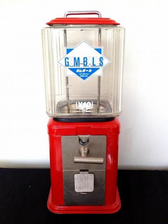 輝い レトロ】ガムボールマシン 10円ガム GUMBALLS 鍵付 | mirudake コレクション