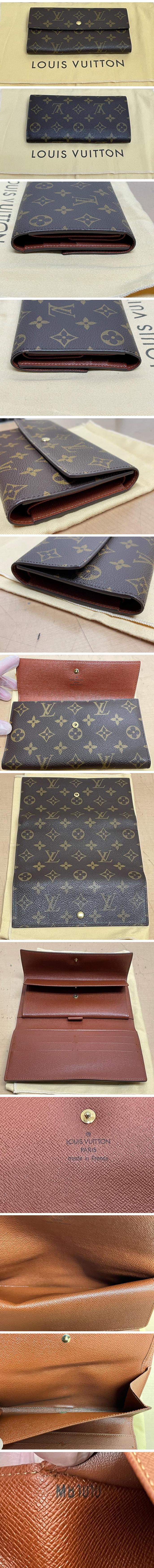 ★超美品★LOUIS VUITTON ルイヴィトン★M61215★モノグラム ポルトトレゾールインターナショナル★三つ折り 長財布 ブラウン系★
