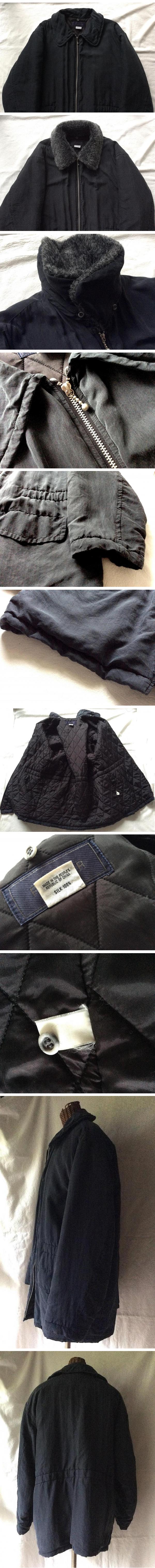 シルク中綿ジャケット